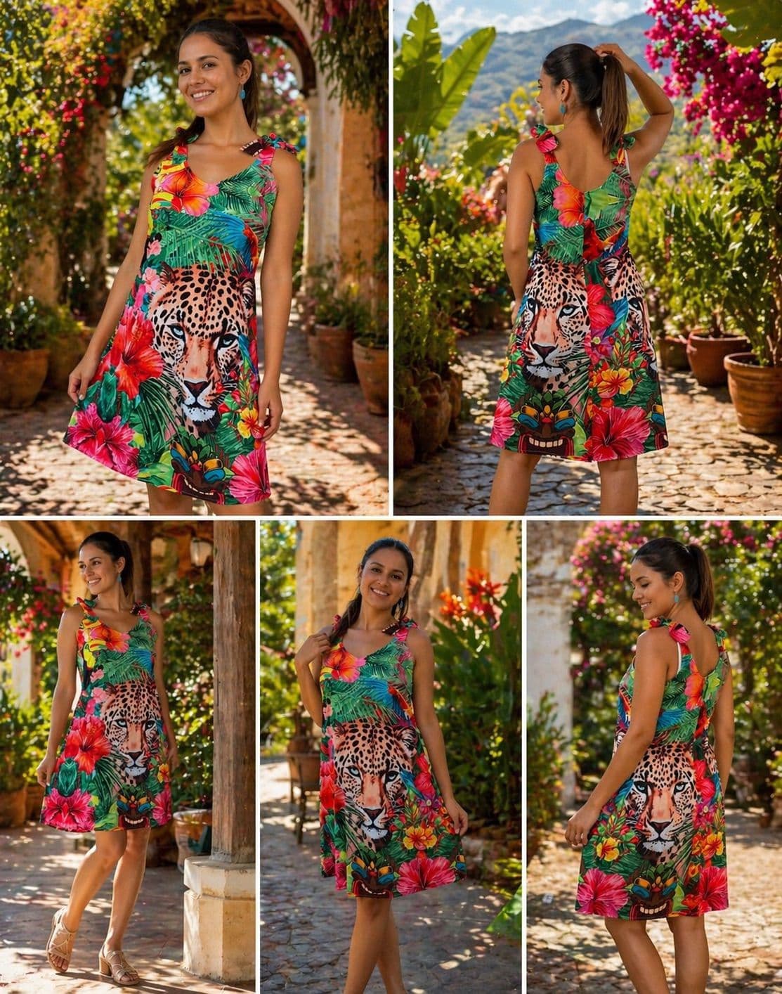 Camisa con estampado de fauna del bosque seco tropical